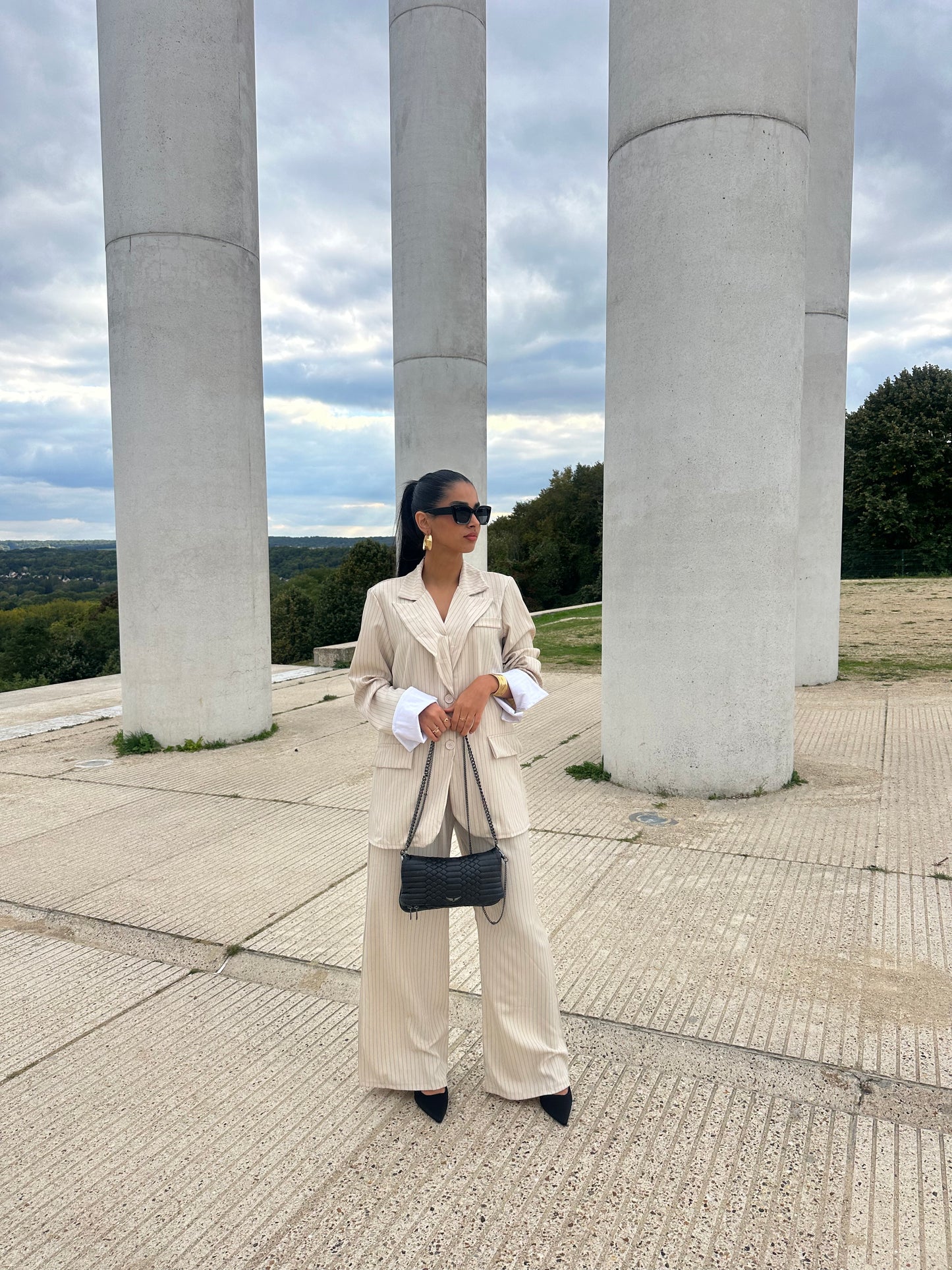 Ensemble blazer beige