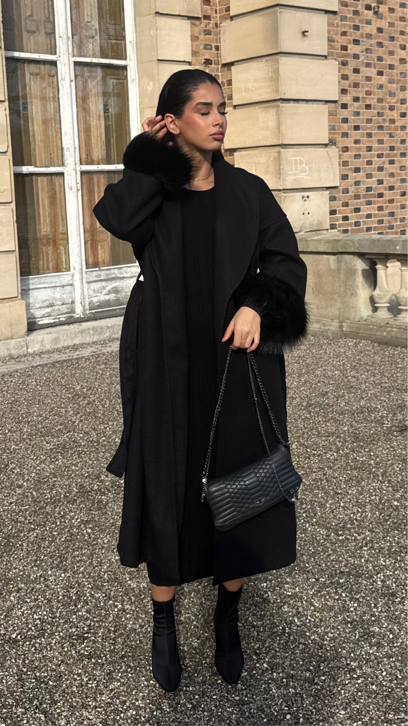 Manteau Diva noir