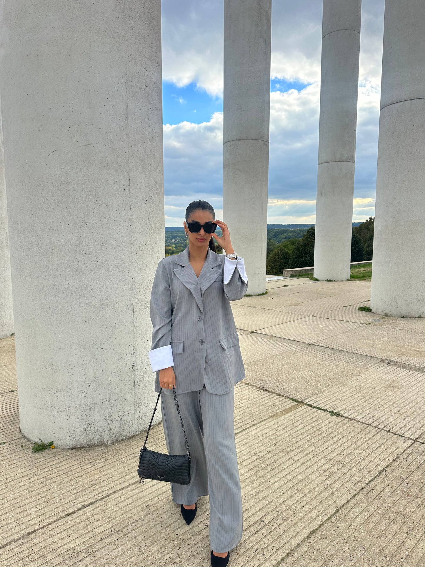 Ensemble blazer gris