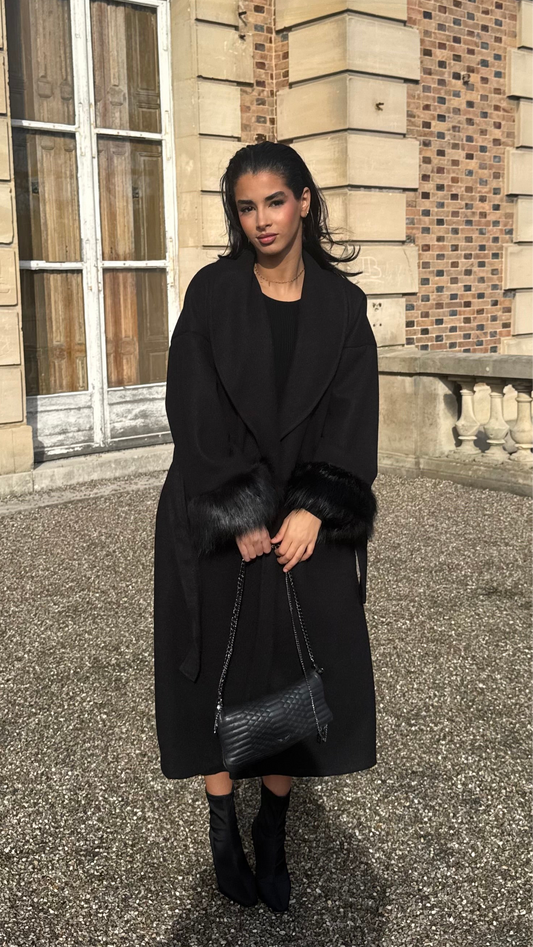 Manteau Diva noir