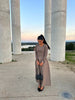 Robe ballerine taupe