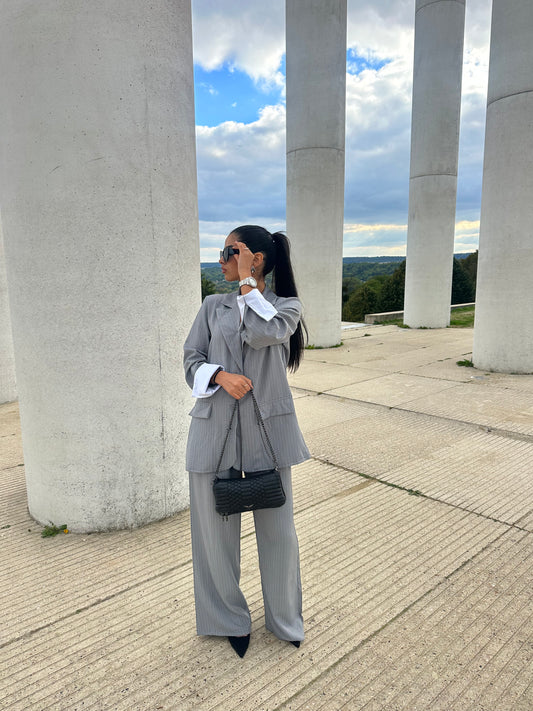 Ensemble blazer gris